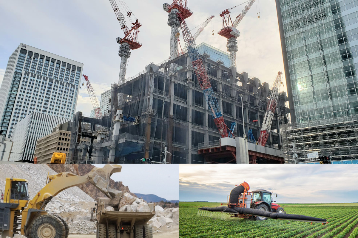 「建設業」「採石業」「観光業」を主要事業として、サービス業、農業、環境事業を展開するグローバル多角化企業の中西産業株式会社です