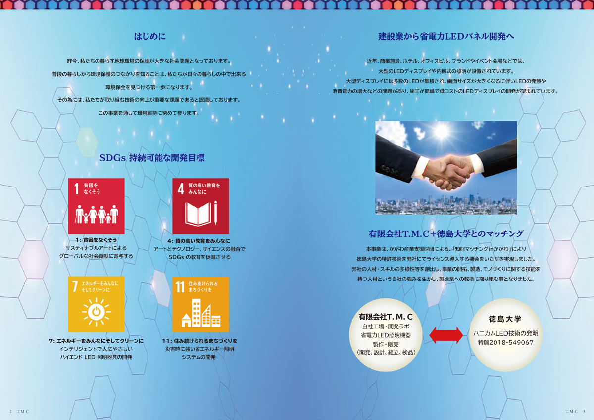 ハニカムLEDディスプレイ｜消費電力を最小化 屋内・屋外対応低コスト｜中西産業株式会社